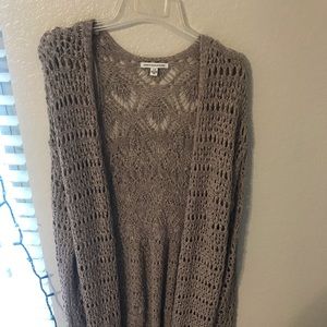 long sleeve cut out duster from AE